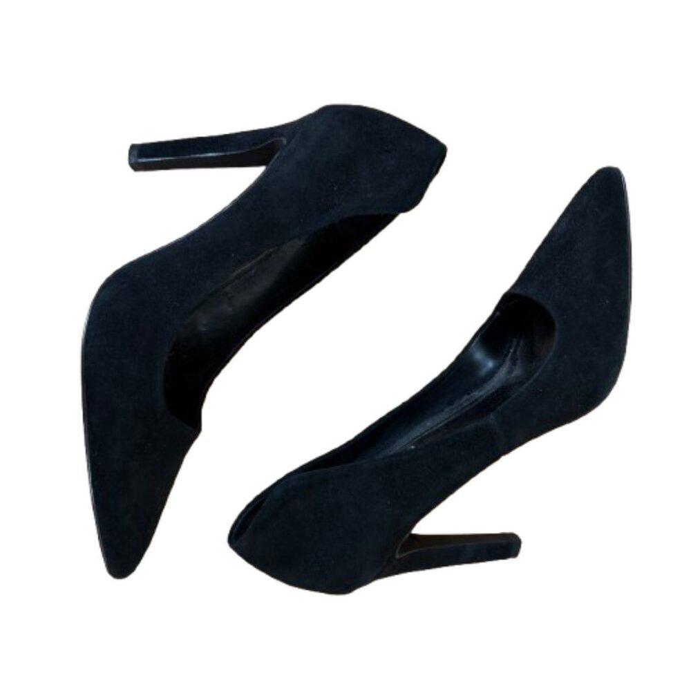 STEVE MADDEN Classic Black Suede Heels Size 9.5